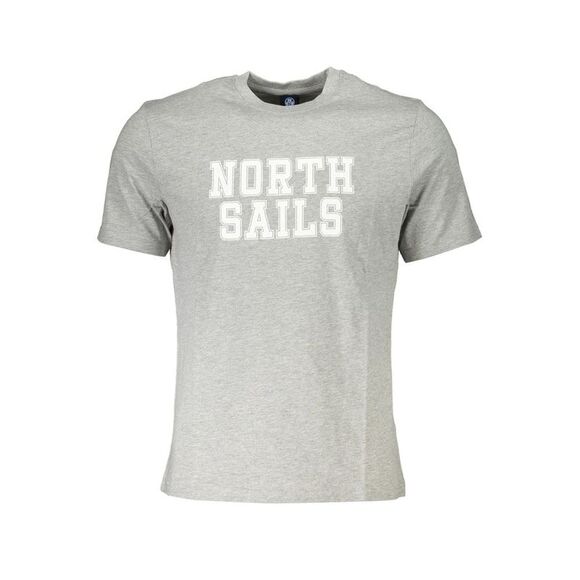 North Sails Grigio Cotton Men Men's T-Shirt